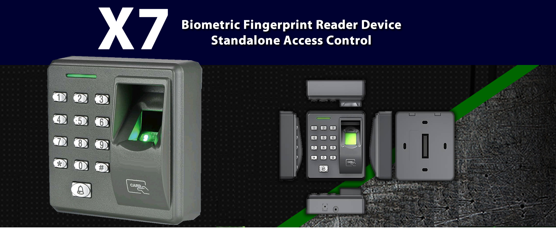 x7 biometric Fingerprint reader device